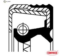Shaft Seal, wheel hub CORTECO 12014422B for IVECO EUROTECH MT 7.7 1993-1996