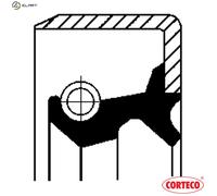 Corteco Wheel Hub Shaft Seal 19019080B - Fits Mitsubishi L200 K0T-K3T 4D56 - New