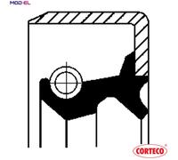 Corteco Wheel Hub Shaft Seal 19019080B - Fits Mitsubishi L200 K0T-K3T 4D56 - New