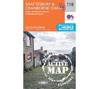 Shaftesbury & Cranborne Chase Map | Weatherproof | Poole, Wimborne Minster & Blandford Forum | Ordnance Survey | OS Explorer Active Map 118 | England | Walks | Hiking | Maps | Adventure