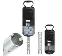Shag Bag for Golf Balls Golf Ball Retriever, Durable Aluminum Shag Tube Golf Ball Shagger, Detachable Collector and Portable Pocket Storage Picker (Holds 70 Balls)