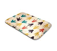 Shag Rug Ultra Soft Plush Rugs Faux Fur Rugs Dinosaur Footprint