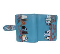 Shag Wear Cats in a Row on a Wall Small Wallet for Women and Teen Girls Vegan Faux Leather Teal 4.5", Teal, S, Modern