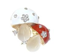 Shag Wear Double Mushroom Forest Whimsical Brooch for Women and Teen Girls 1.5" T