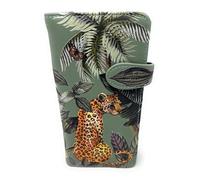 Shag Wear Earth Green Jungle Animals Large Wallet for Women and Teen Girls Vegan Faux Leather Mint Green 7", Mint Green, L, Modern