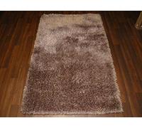 Shaggy 100% Polyester Hand Tufted Shaggy Rug 60cm x 120cm in Beige Soft to Touch