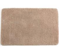 Shaggy Bath Rug, Super Absorbent Non Slip Bath Mat - Soft Microfiber, Easy To Clean, Machine Washable - Bath/Bed/Kitchen, Beige, 40 x 120 cm