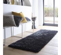 Shaggy Black Runner Rug - 200 x 67 cm - Chicago - Origins
