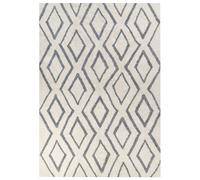 Shaggy Cotton Area Rug 160 x 230 cm Off-White and Blue MENDERES