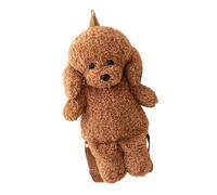 Shaggy Creature Pack - Adorable Canine Form Pouch, Hairy Hound Slung Handbag, Soft Padded Doll Knapsack, Mini Velvet Transporting Trunk, Whimsical Cushy Pet Tote | Lovely Vacation Gear for Childre