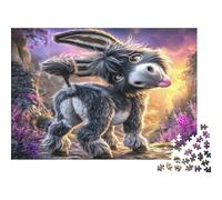 Shaggy Donkey Jigsaw Puzzle Sunset Bloom 1000 Piece Recycled Paper Adults Jigsaws Challenging Hard Game Decompression Home Decoration Men 70x50cm/1000pcs