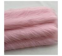 Shaggy Faux Fur Fabric 68 Colors Soft Plush12cm Long Pile Fake Fur Materials Craft Fabric, for Christmas Ornaments, Fursuit, Cosplay, Costume, Gnome Beards, Craft Supply, 50x180cm (Color : Pink 1)