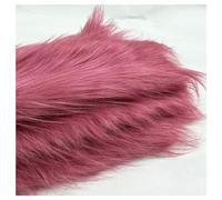 Shaggy Faux Fur Fabric 68 Colors Soft Plush12cm Long Pile Fake Fur Materials Craft Fabric, for Christmas Ornaments, Fursuit, Cosplay, Costume, Gnome Beards, Craft Supply, 50x180cm (Color : Dark Pink