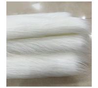 Shaggy Faux Fur Fabric 68 Colors Soft Plush12cm Long Pile Fake Fur Materials Craft Fabric, for Christmas Ornaments, Fursuit, Cosplay, Costume, Gnome Beards, Craft Supply, 50x180cm (Color : Cream)
