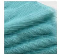 Shaggy Faux Fur Fabric 68 Colors Soft Plush12cm Long Pile Fake Fur Materials Craft Fabric, for Christmas Ornaments, Fursuit, Cosplay, Costume, Gnome Beards, Craft Supply, 50x180cm (Color : Blue 6)