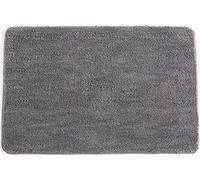 Shaggy Non Slip Bath Mat - Super Absorbent, Soft Microfiber Bath Rug - Easy To Clean, Machine Washable - For Bathroom/Bedroom/Kitchen, Grey, 40 x 120 cm