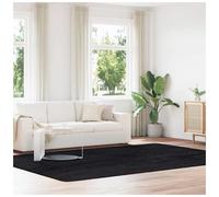Shaggy Rug 240x340 cm Black High Pile Polyester Non-Slip Luxury Plush Indoor Mat