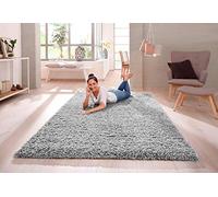 SHAGGY RUG 30MM / 3cm Modern Rugs Living Room Extra Large Small Medium Rectangular Size Soft Touch Thick Pile Living Room Area Rugs Non Shedding (Silver Light Grey, 200cm x 290cm (6.6ft x 9.5ft))