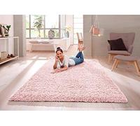 SHAGGY RUG 30MM / 3cm Modern Rugs Living Room Extra Large Small Medium Rectangular Size Soft Touch Thick Pile Living Room Area Rugs Non Shedding (Pink, 160cm x 230cm (5.5ft x 7.5ft))