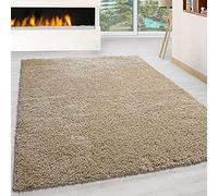 SHAGGY RUG 35MM / 3.5cm Modern Rugs Living Room Extra Large Small Medium Rectangular Size Soft Touch Thick Pile Living Room Area Rugs Non Shedding (Beige, 120 x 170 cm)