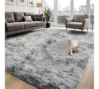 Shaggy Rug Area Rug 50 x 70 cm Thick Soft Fluffy Plush Fuzzy Non-Slip Floor Carpet Soft Area Rugs for Living Room for Cosy Homes, Nursery & Dorm Lounge Decor, Grey
