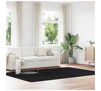 Shaggy Rug Black 200x290 cm Polyester High Pile Non-Slip Living Room Soft Plush