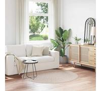 Shaggy Rug Cream Ø160cm Round High Pile PP Anti-Slip Latex Backing 2cm Indoor XL