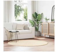 Shaggy Rug Cream 160x160cm Square High Pile Polyester Non-Slip Luxury Plush