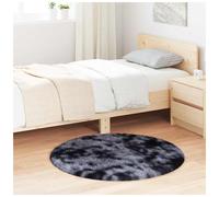 Shaggy Rug Dark Grey 100x100 cm Polyester Square Soft High Pile Luxury Non-Slip