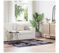 Shaggy Rug Dark Grey 120x170 cm High Pile Polyester Non-Slip Indoor/OutdoorPlush