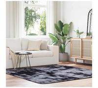 Shaggy Rug Dark Grey 200x200 cm 100% Polyester Luxury Soft Non-Slip Floor Mat