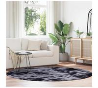 Shaggy Rug Dark Grey 200x200 cm High Pile Polyester Non-Slip Cozy Luxury Plush