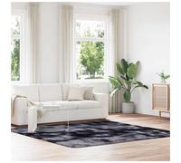 Shaggy Rug Dark Grey 240x240 cm Polyester High Pile Non-Slip Square Soft Luxury