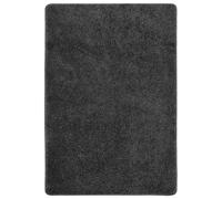 Shaggy Rug Dark Grey 80x150 cm 100% PP Plush 20mm Pile Anti-Slip Latex Soft Luxe