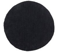 Shaggy Rug DEMRE Black ø 140 cm