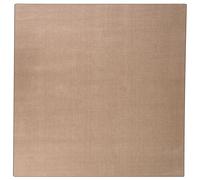 Shaggy Rug DEMRE Dark Beige 200 x 200 cm