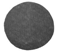 Shaggy Rug DEMRE Dark Grey ø 140 cm