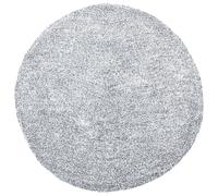 Shaggy Rug DEMRE Grey ø 140 cm