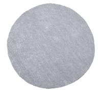 Shaggy Rug DEMRE Light Grey ø 140 cm