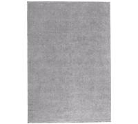 Shaggy Rug DEMRE Light Grey 140 x 200 cm