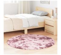 Shaggy Rug Dusty Pink 120x120cm High Pile 100% Polyester Soft Non-SlipIndoorUse