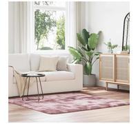 Shaggy Rug Dusty Pink 160x160cm 100% Polyester High Pile Non-Slip Plush Luxury