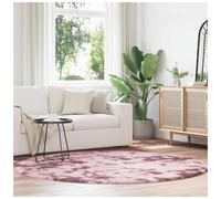 Shaggy Rug Dusty Pink 200 x 200 cm 100% Polyester High Pile Soft Plush Non-Slip