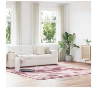 Shaggy Rug Dusty Pink 240x240 cm Square Plush 100% Polyester Non-Slip Thick Luxe