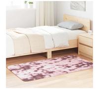Shaggy Rug Dusty Pink 80x150cm High Pile Polyester Soft Non-Slip Indoor Outdoor