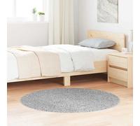 Shaggy Rug Grey 120x120cm PP High Pile Square Latex-Backed Non-Slip Living Room