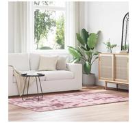 Shaggy Rug High Pile Dusty Pink 130x200 cm 100% Polyester Rectangular Non-Slip