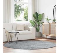Shaggy Rug High Pile NAVARRA Silver Grey 200x200 cm Polyester Berkfield Home Grey Medium