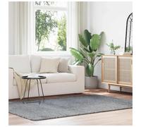 Shaggy Rug Light Grey 160x230 cm High Pile Polyester Soft Plush Indoor NonSlip.