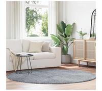 Shaggy Rug Light Grey 200x200 cm 100% Polyester High Pile Soft Square Non-Slip